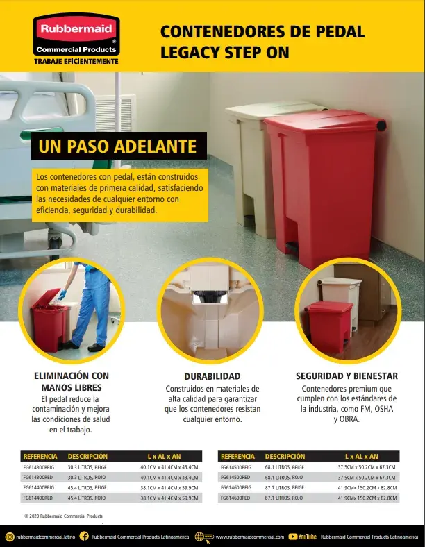 Contenedores Step On Legacy